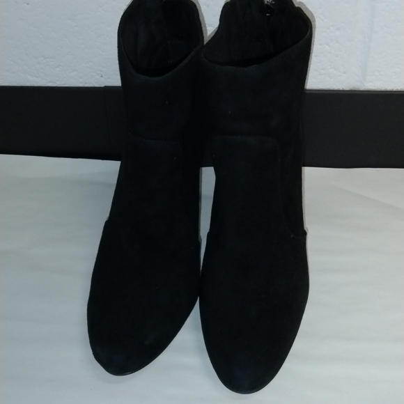 Vince Camuto Black Suede Heeled Boots